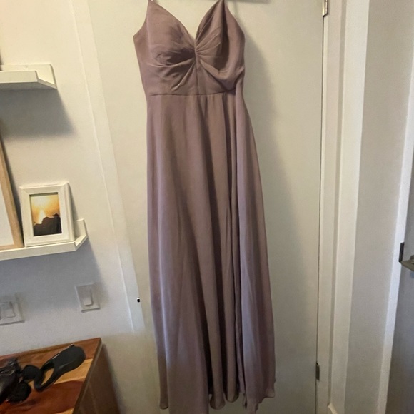 Azazie Dani Bridesmaid Dress in Dusk Size 8 - Picture 3 of 5